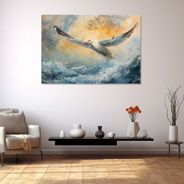 Flying Seagull Painting